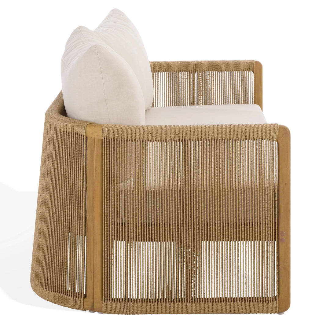 SwayLiving SwayLiving Gale Teak And Hyacinth Patio Sofa