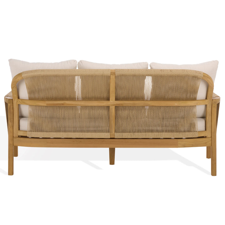 SwayLiving SwayLiving Rogers Teak And Hyacinth Patio Sofa