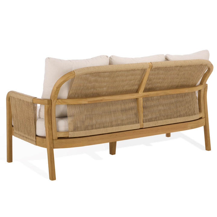 SwayLiving SwayLiving Rogers Teak And Hyacinth Patio Sofa