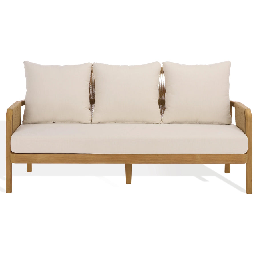 SwayLiving SwayLiving Rogers Teak And Hyacinth Patio Sofa