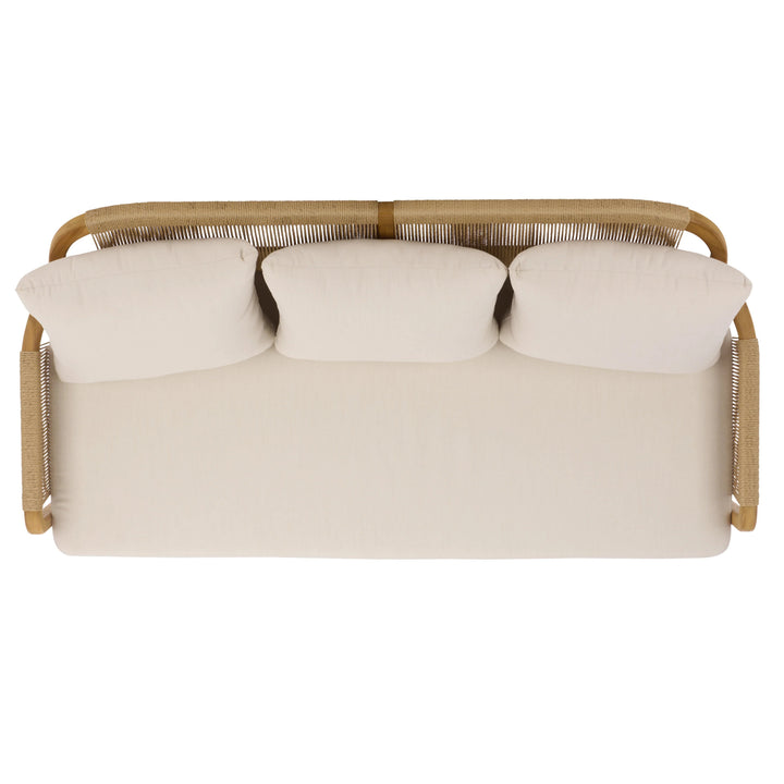 SwayLiving SwayLiving Rogers Teak And Hyacinth Patio Sofa
