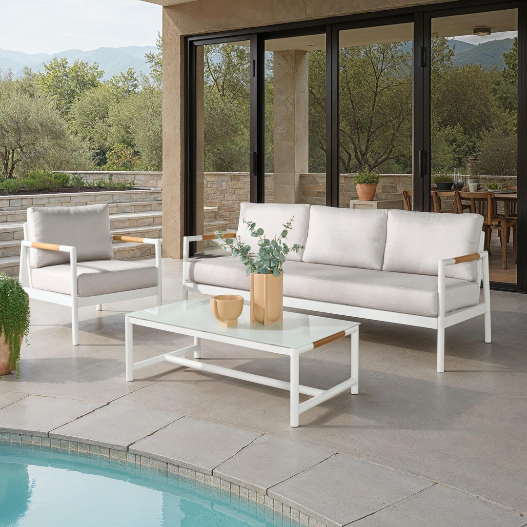 SwayLiving SwayLiving Chryssa Aluminum And Teak Patio Chair