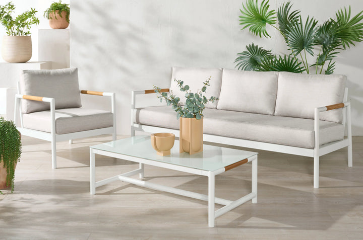 SwayLiving SwayLiving Chryssa Aluminum And Teak Patio Chair