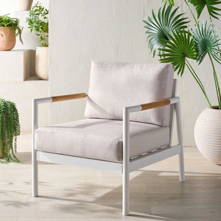 SwayLiving SwayLiving Chryssa Aluminum And Teak Patio Chair