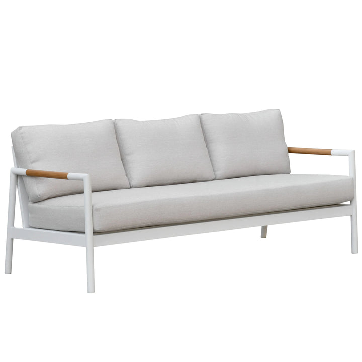 SwayLiving SwayLiving Chryssa Aluminum And Teak Patio Sofa