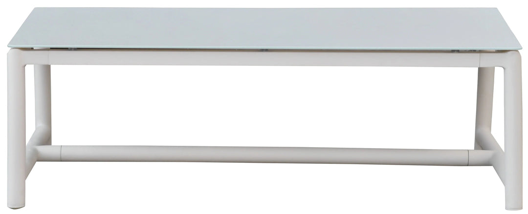 SwayLiving SwayLiving Chryssa Aluminum And Teak Patio Coffee Table