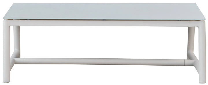SwayLiving SwayLiving Chryssa Aluminum And Teak Patio Coffee Table
