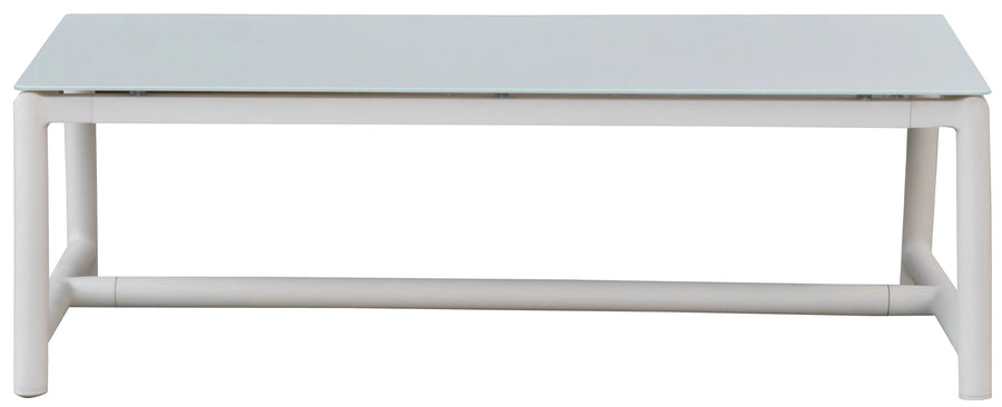 SwayLiving SwayLiving Chryssa Aluminum And Teak Patio Coffee Table