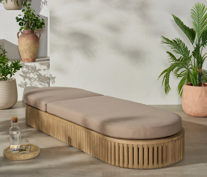 SwayLiving SwayLiving Arielle Eucalyptus Wood Sun Lounger