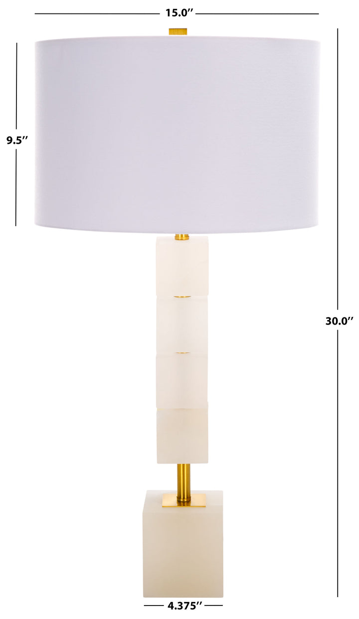 WHITE / GOLD / 15" X 15" X 30"