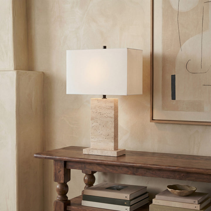 TRAVERTINE / BLACK