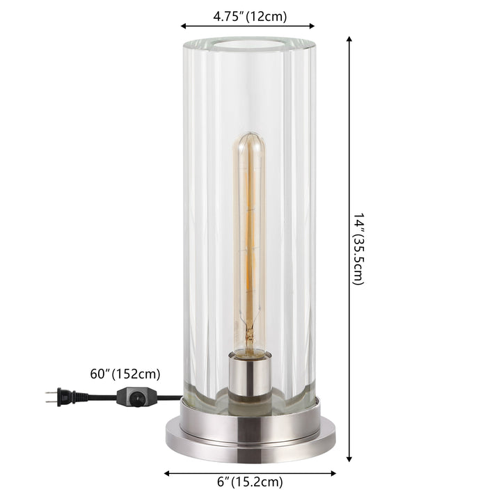 SILVER / CLEAR / 6W x 6D x 14D