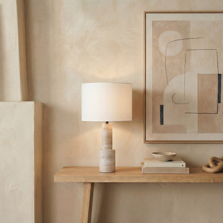 SwayLiving Tywin Travertine Table Lamp
