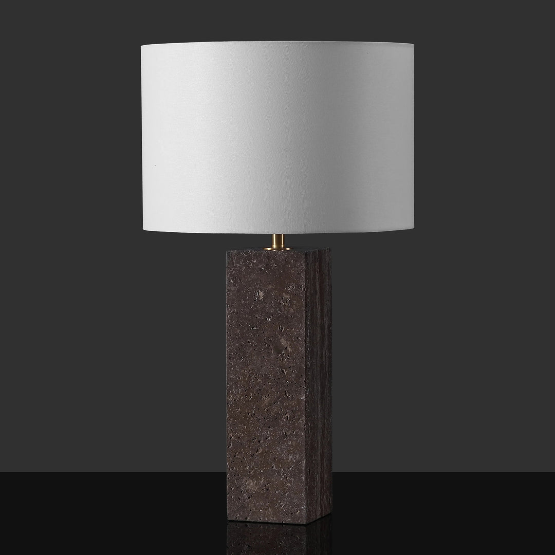 Dark Brown / White