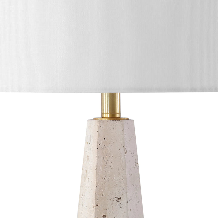 Travertine / White