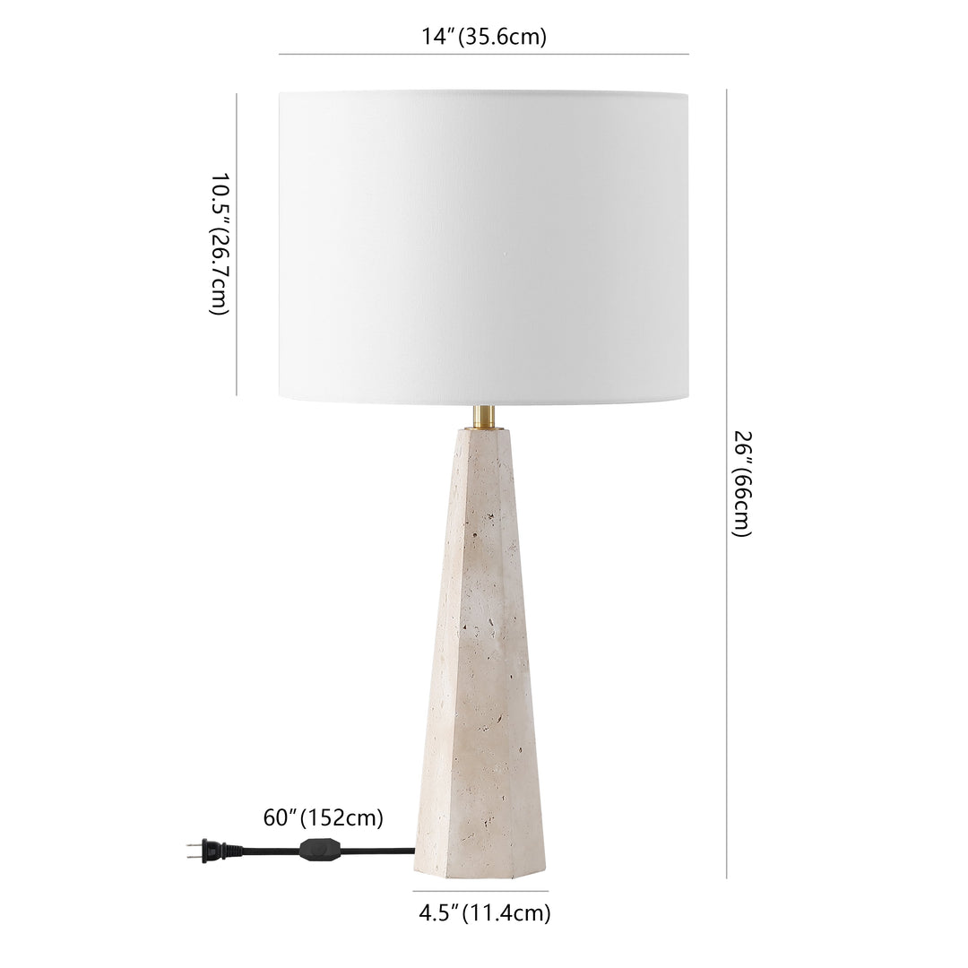 Travertine / White