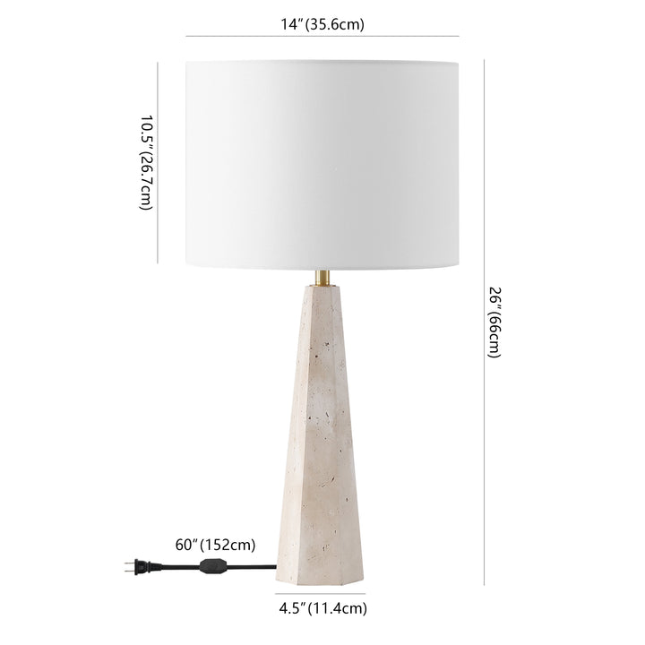 Travertine / White
