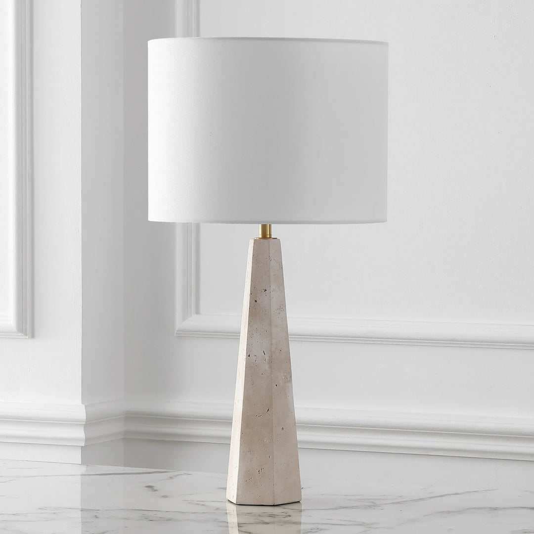 Travertine / White