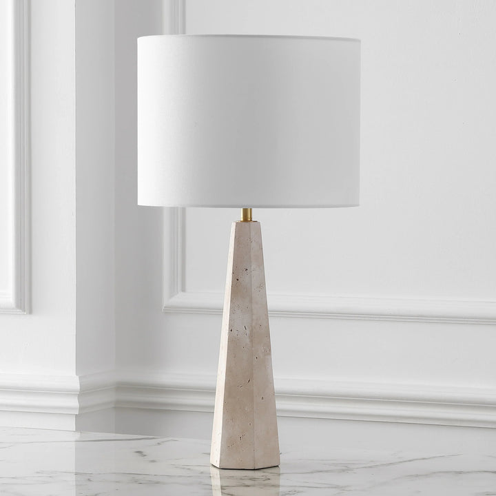 Travertine / White