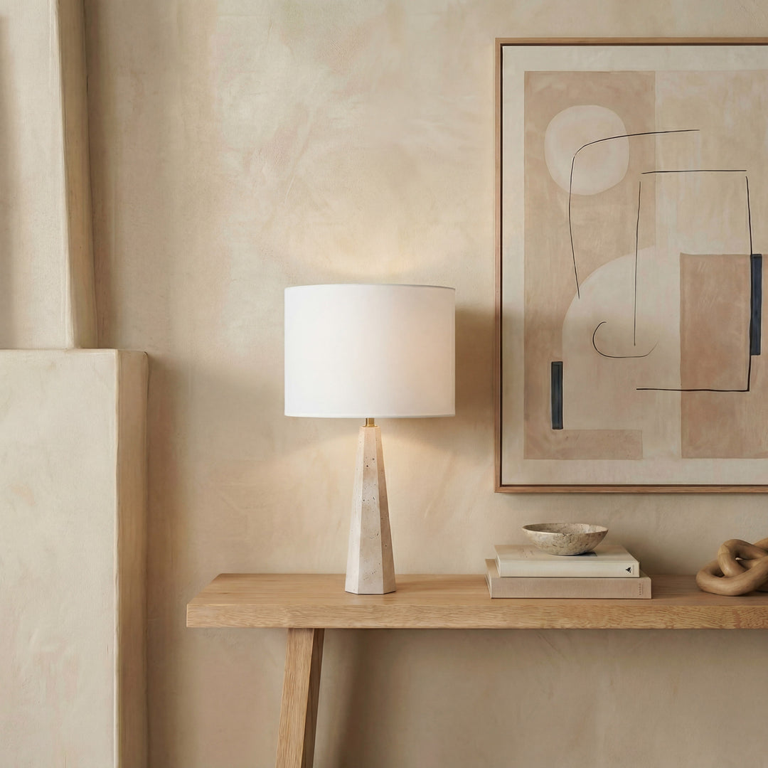 Travertine / White