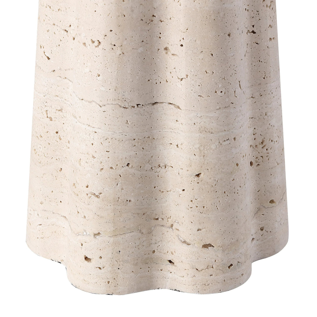 Travertine / White
