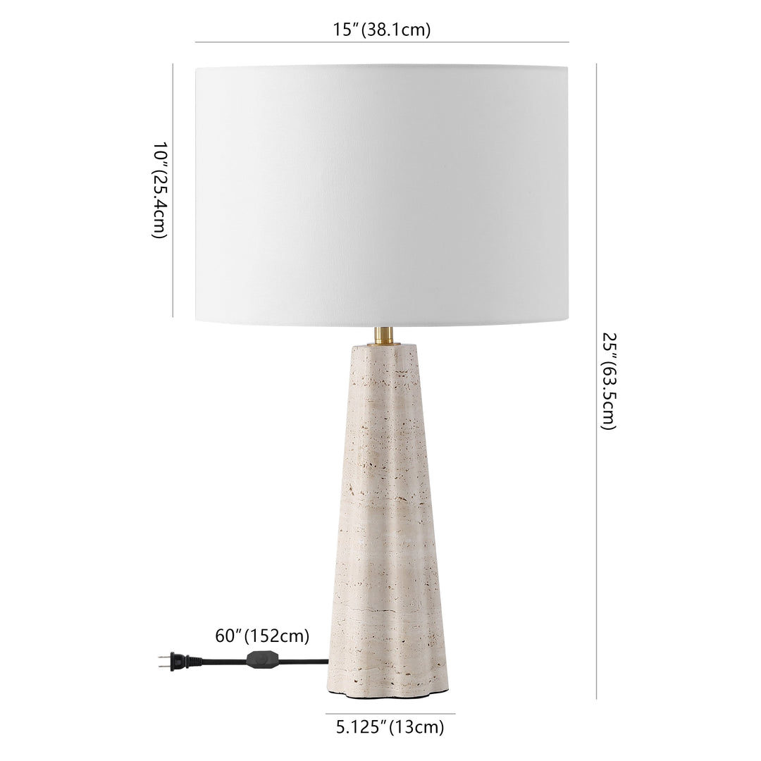 Travertine / White
