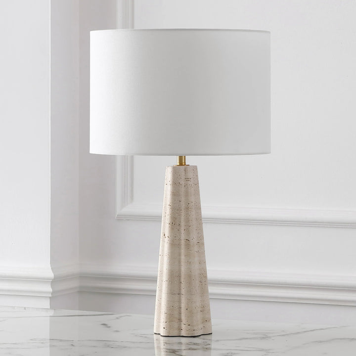 Travertine / White