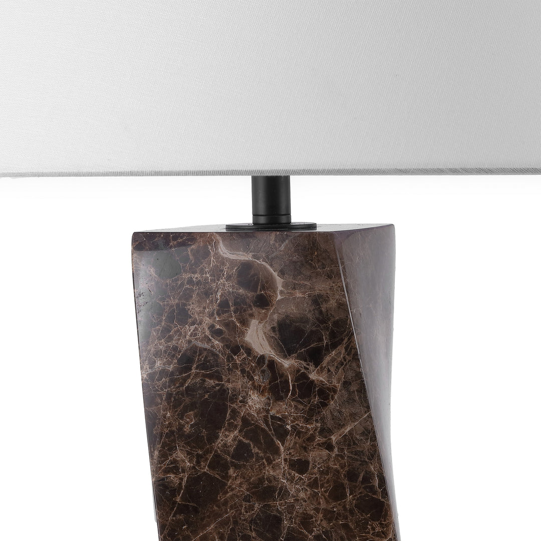 Dark Brown / White