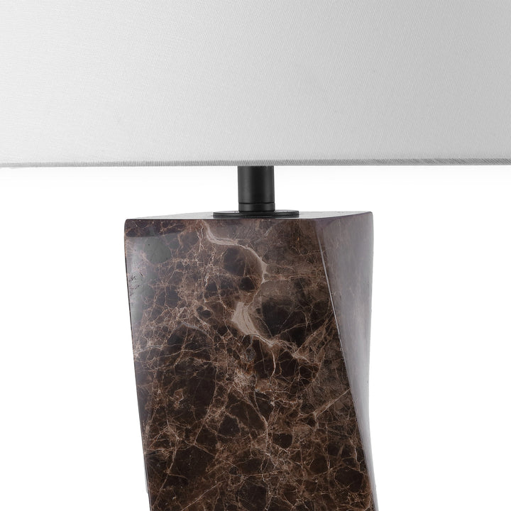 Dark Brown / White