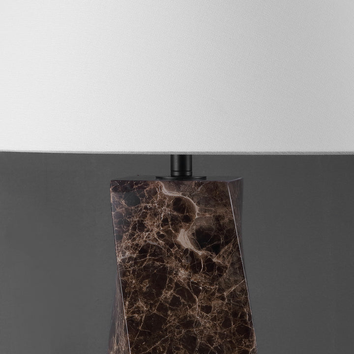 Dark Brown / White