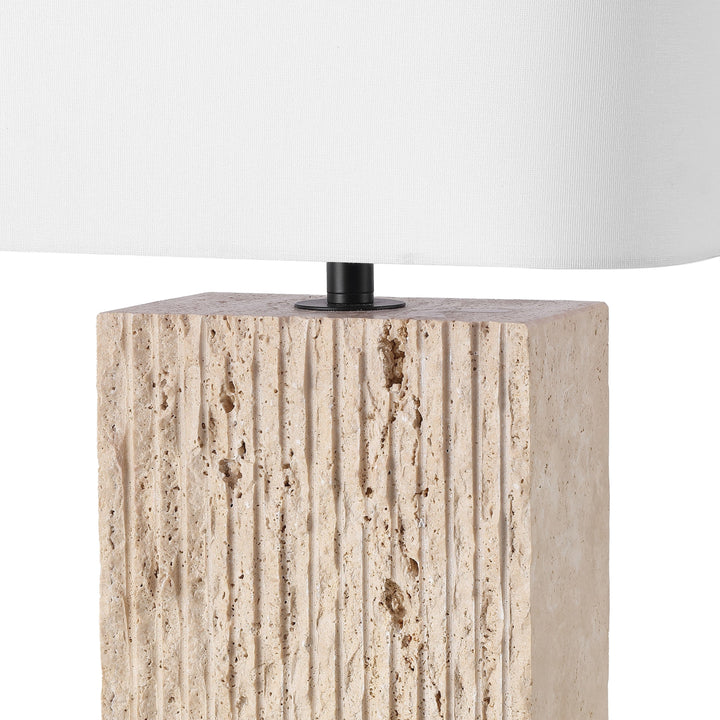SwayLiving Henry Travertine Table Lamp