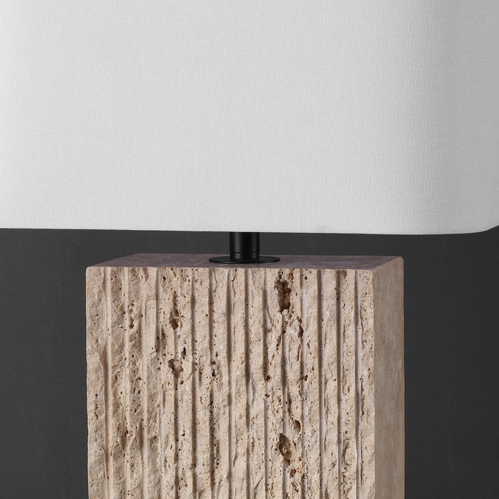 SwayLiving Henry Travertine Table Lamp