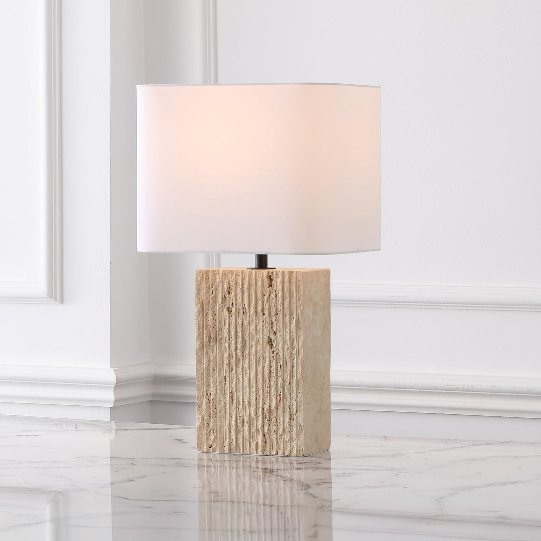 SwayLiving Henry Travertine Table Lamp