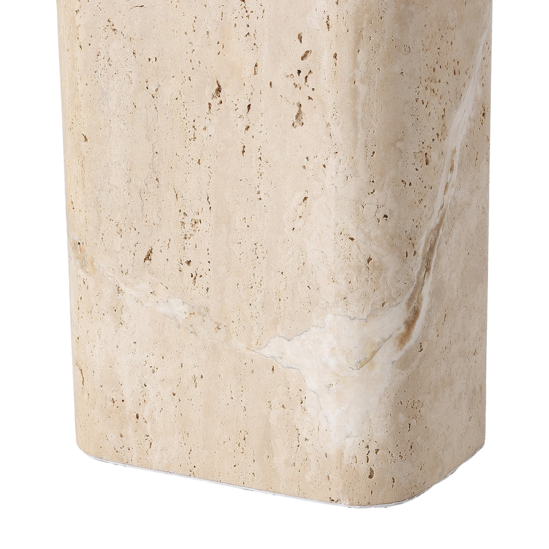 Travertine / White