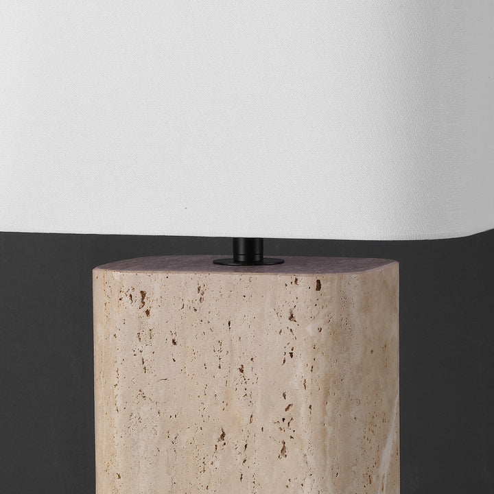 Travertine / White