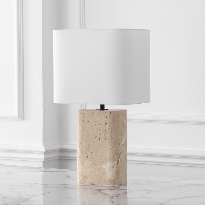 Travertine / White