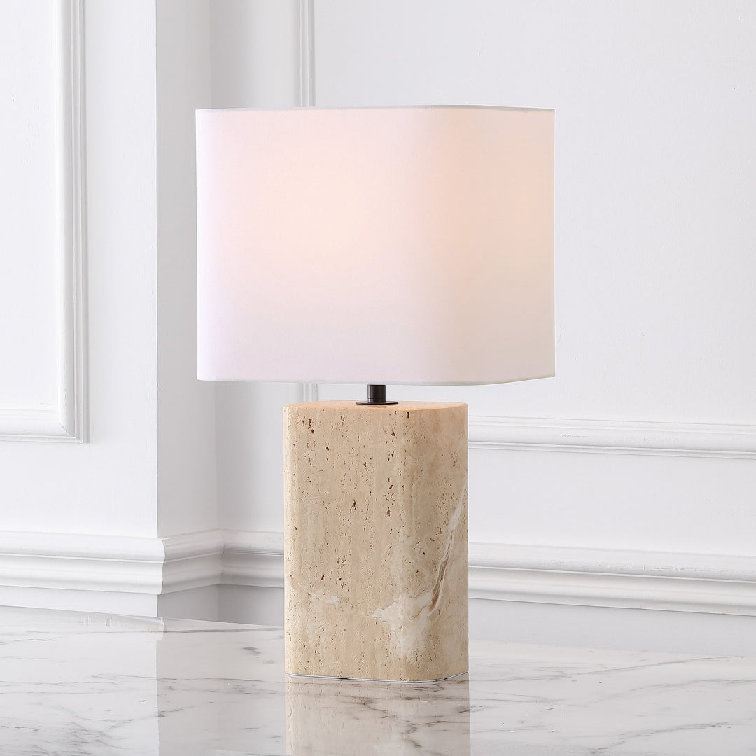 Travertine / White