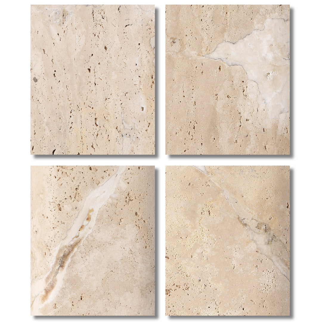 Travertine / White