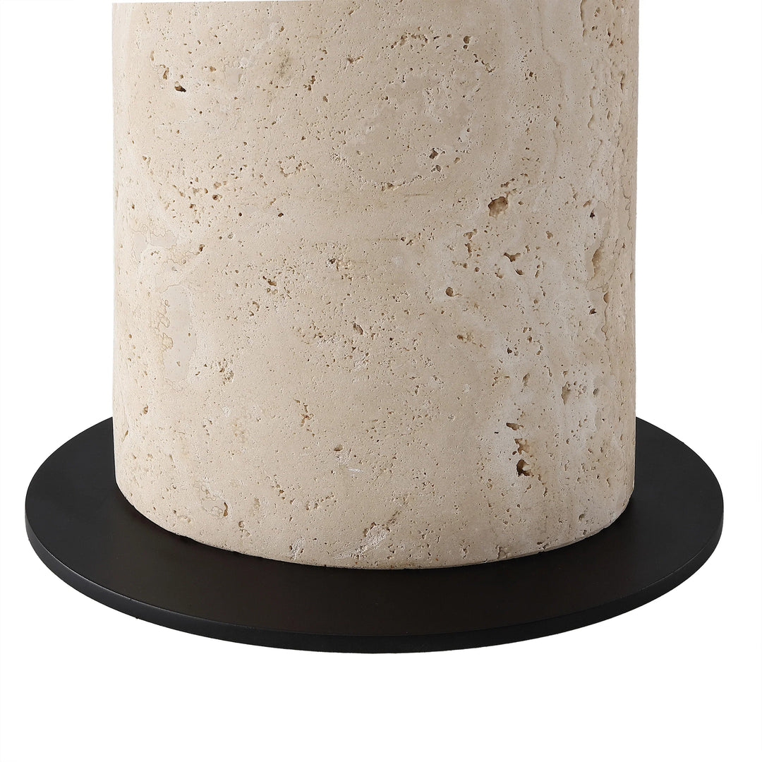Travertine / White