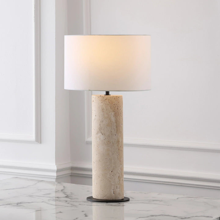 Travertine / White