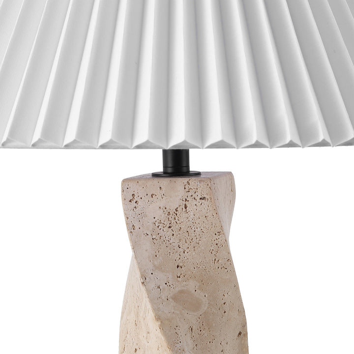 Travertine / White