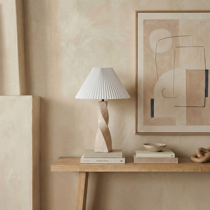 Travertine / White