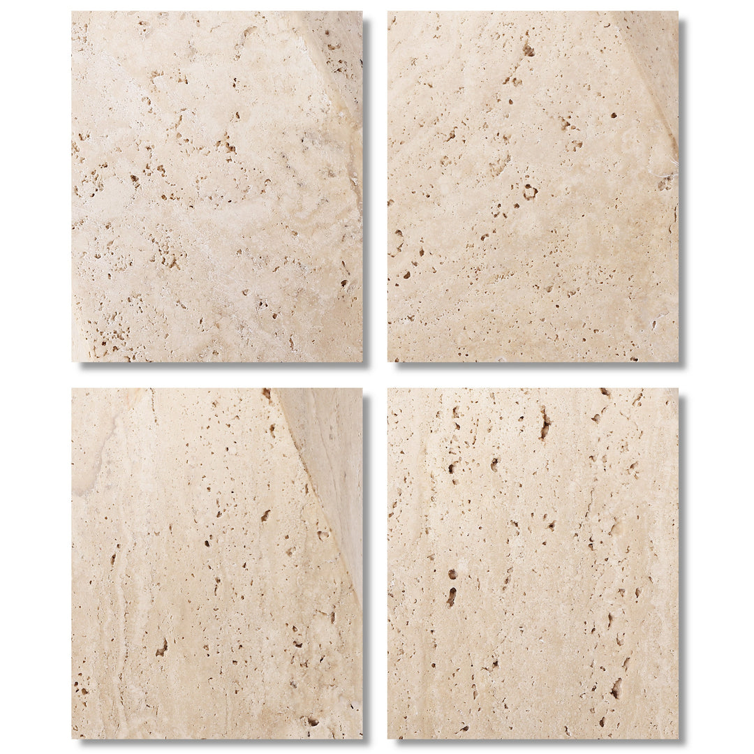 Travertine / White