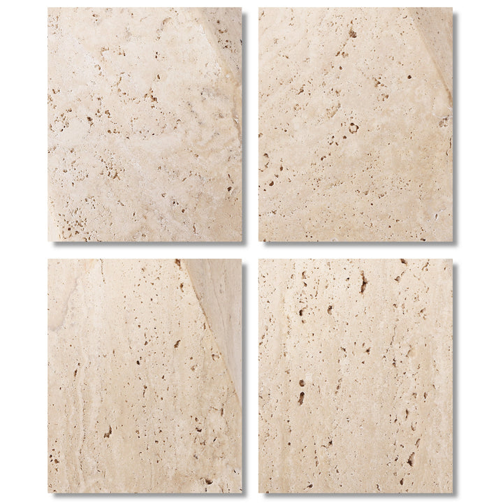 Travertine / White