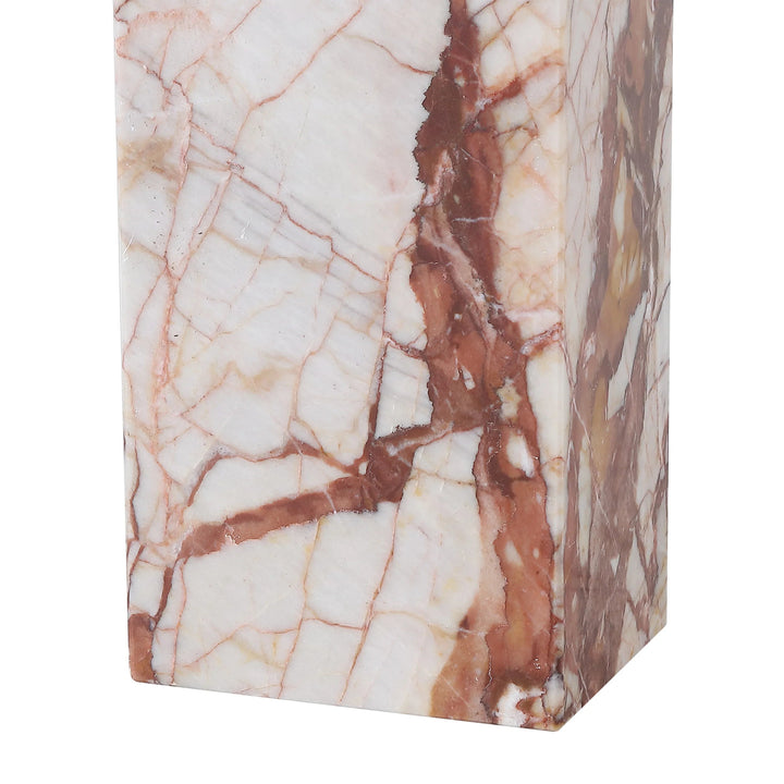 SwayLiving SwayLiving Chrisette Marble Square Base Table Lamp