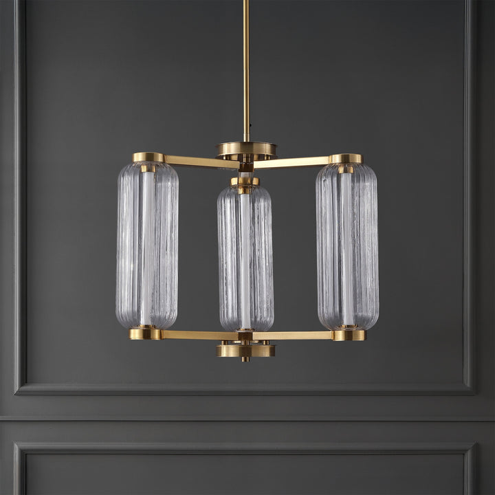 SwayLiving Cyndy Square Glass Chandelier