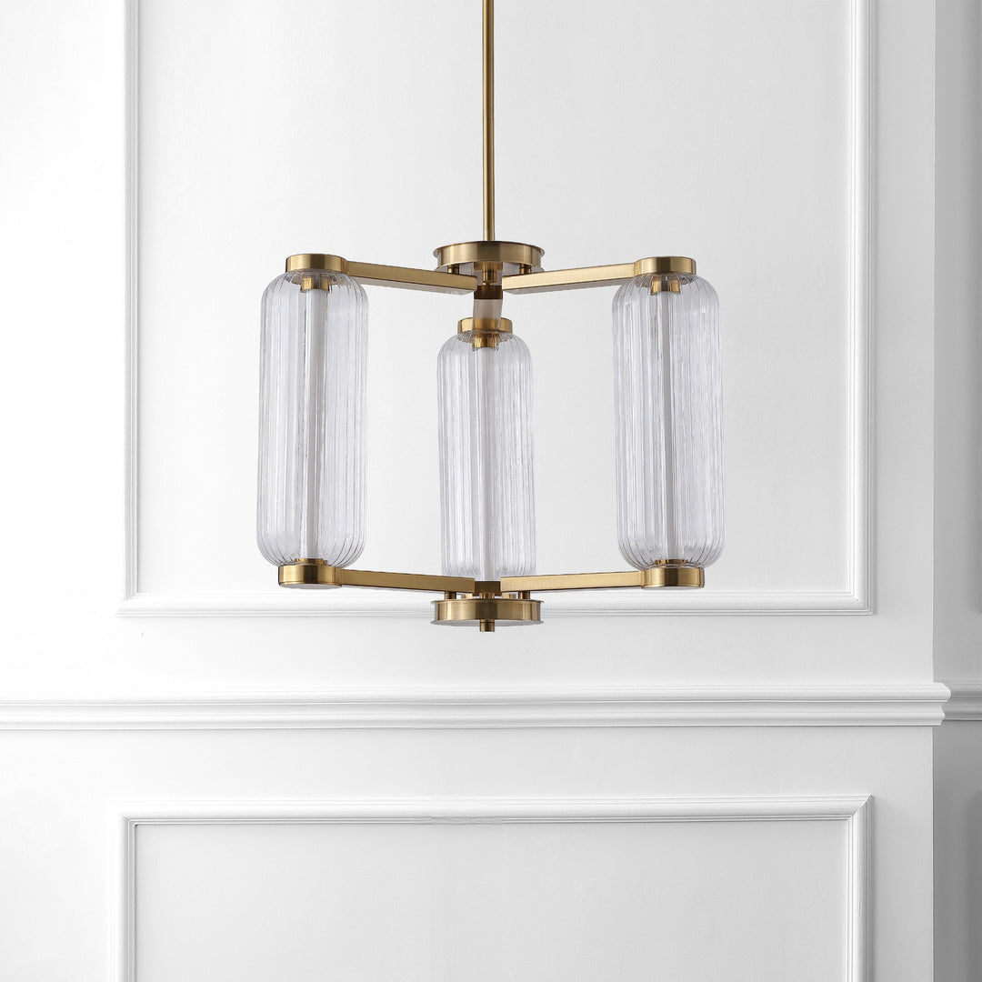 SwayLiving Cyndy Square Glass Chandelier