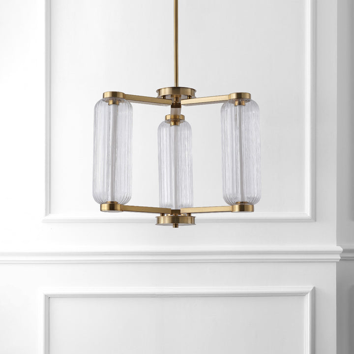 SwayLiving Cyndy Square Glass Chandelier