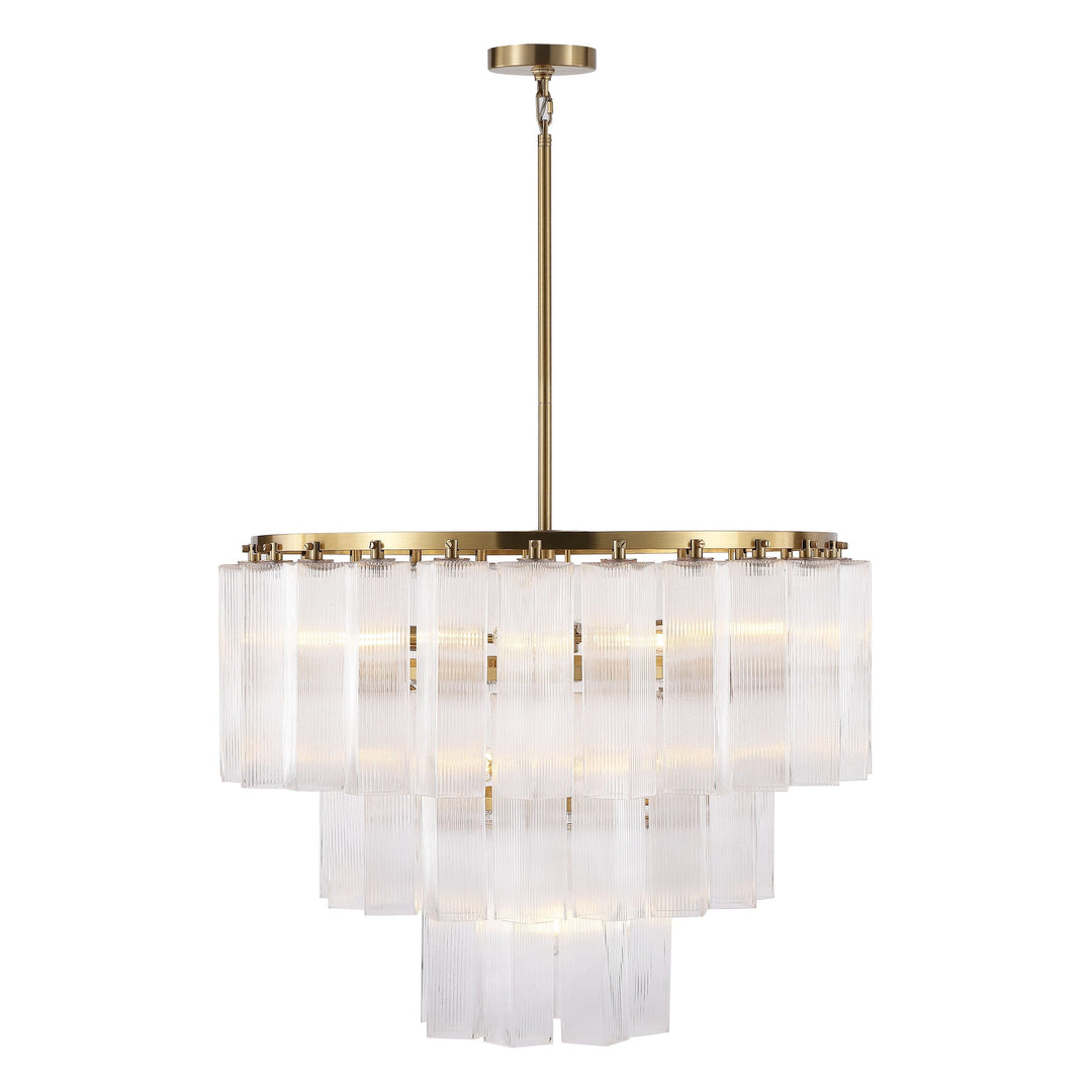 SwayLiving Kelcie Tiered Glass Chandelier