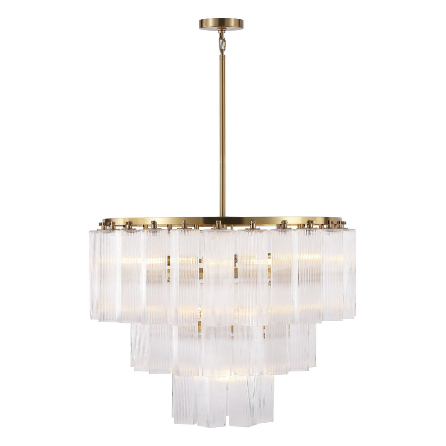 SwayLiving Kelcie Tiered Glass Chandelier